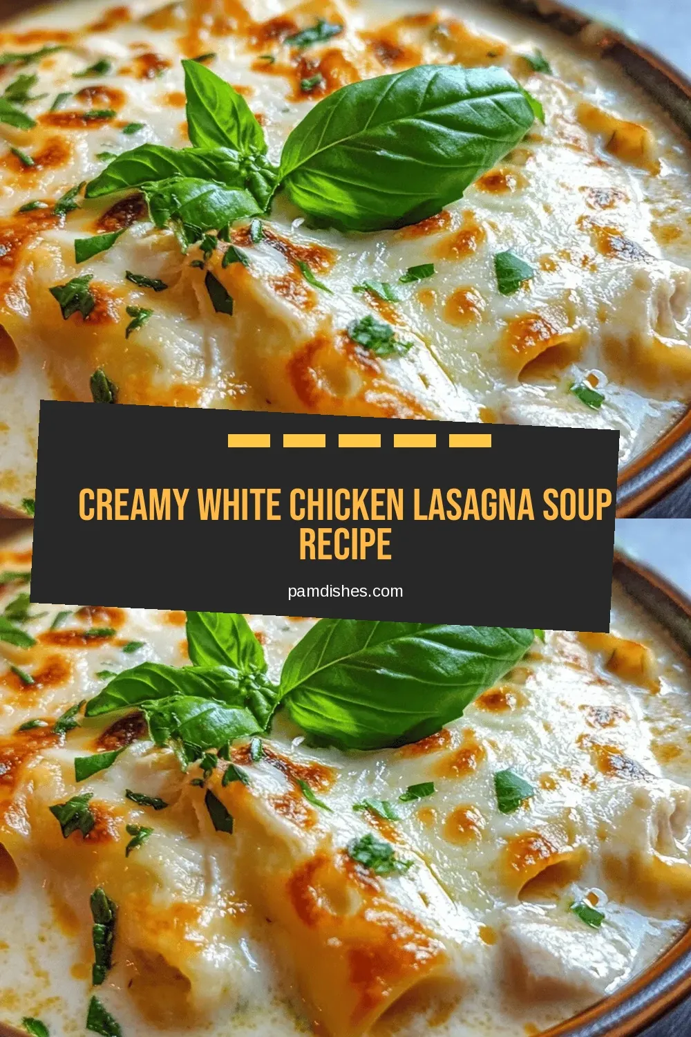 Creamy White Chicken Lasagna Soup Recipe