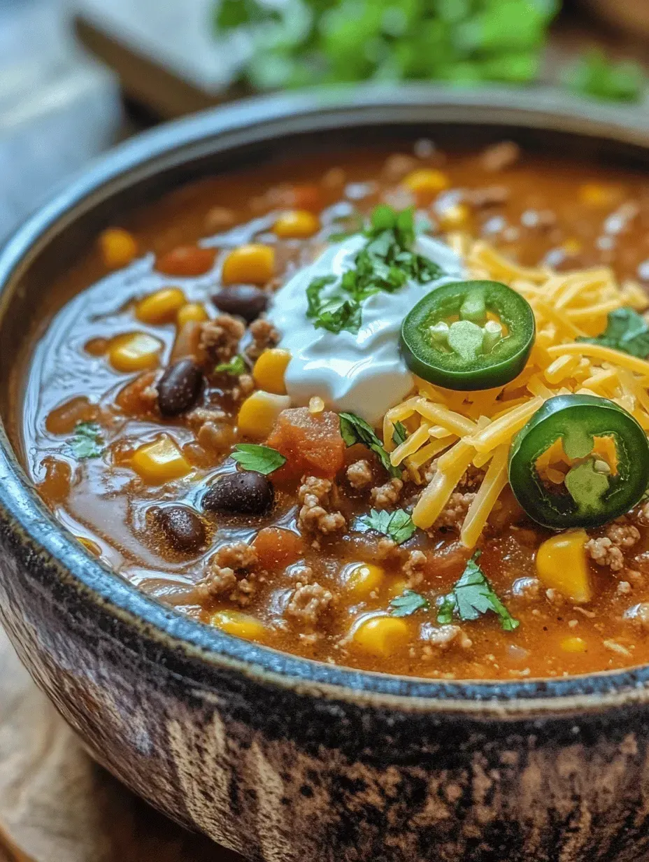 Fiesta Taco Soup: A Hearty Comfort Food Delight