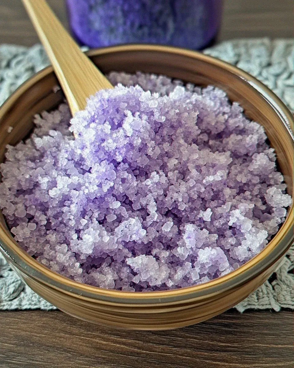 Lavender Vanilla Salt Scrub