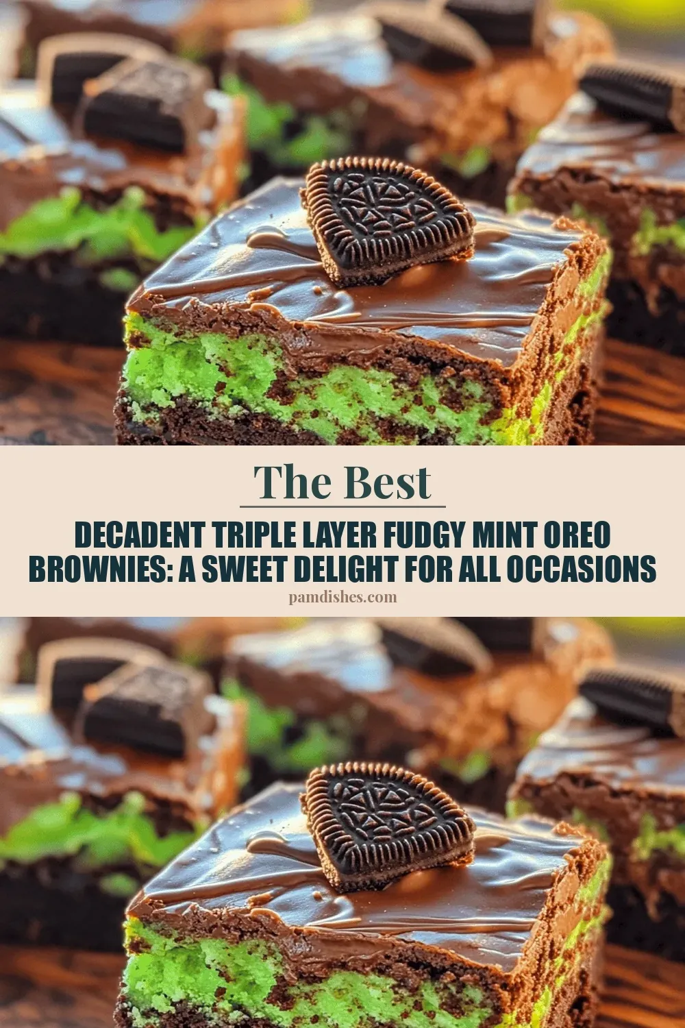 Decadent Triple Layer Fudgy Mint Oreo Brownies: A Sweet Delight for All Occasions