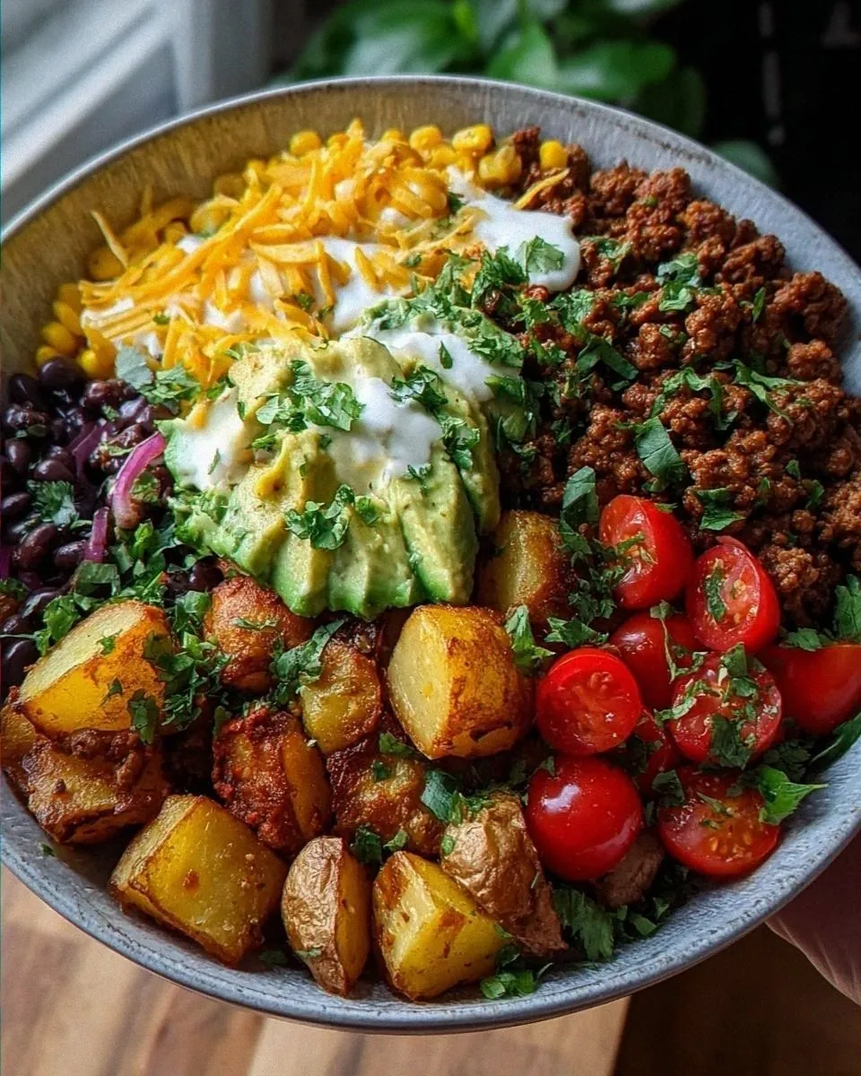 Loaded Potato Taco Bow