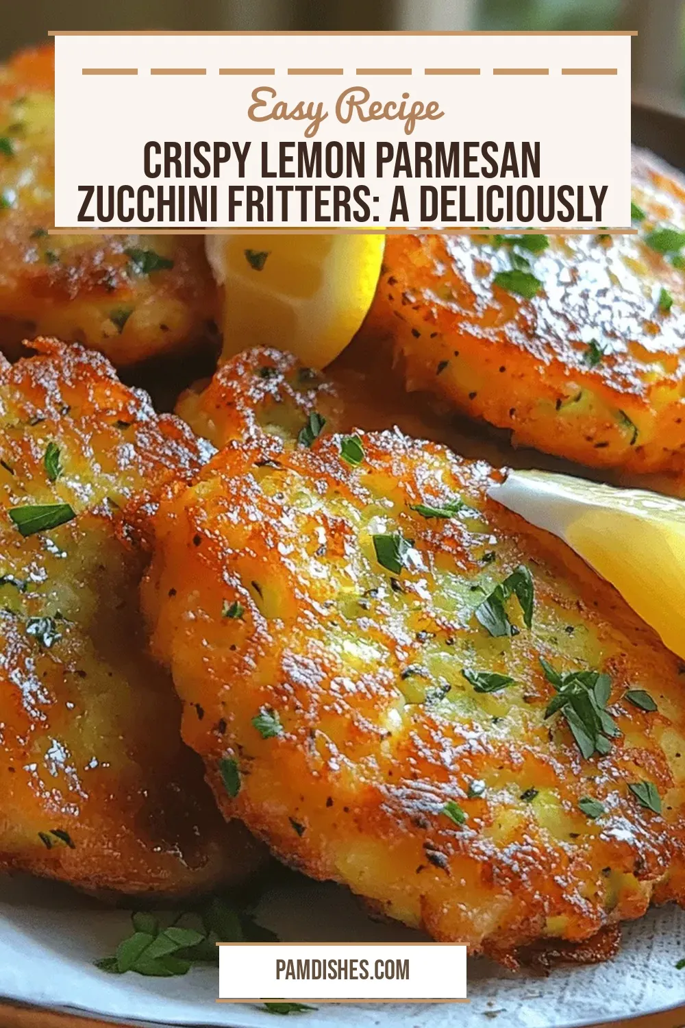 Crispy Lemon Parmesan Zucchini Fritters: A Deliciously Healthy Snack
