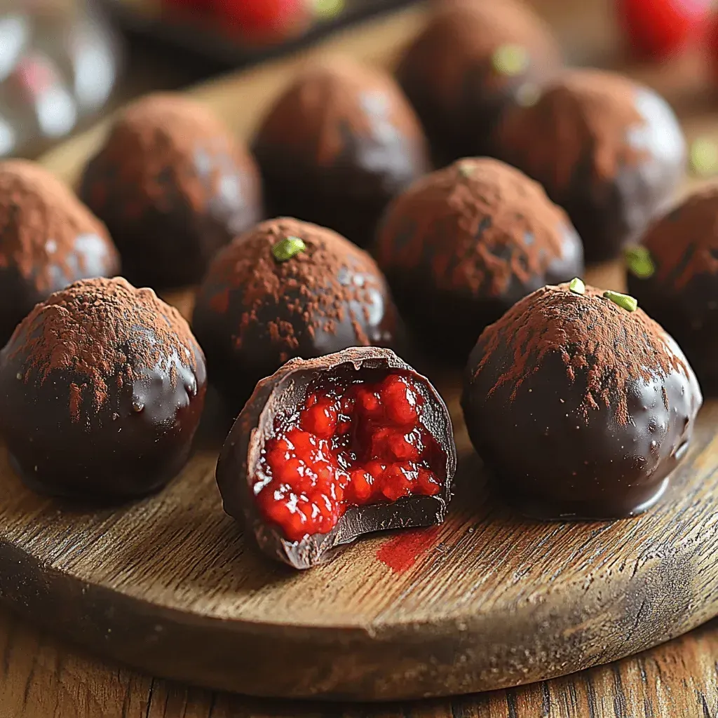 Indulge in Decadence: Homemade Dark Chocolate Raspberry Truffles