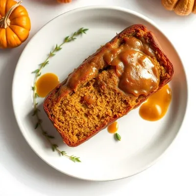 Pumpkin Caramel Bread Loaf