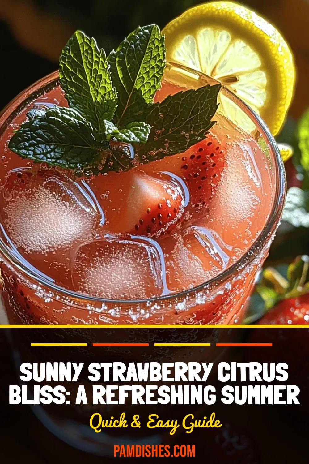 Sunny Strawberry Citrus Bliss: A Refreshing Summer Beverage Recipe