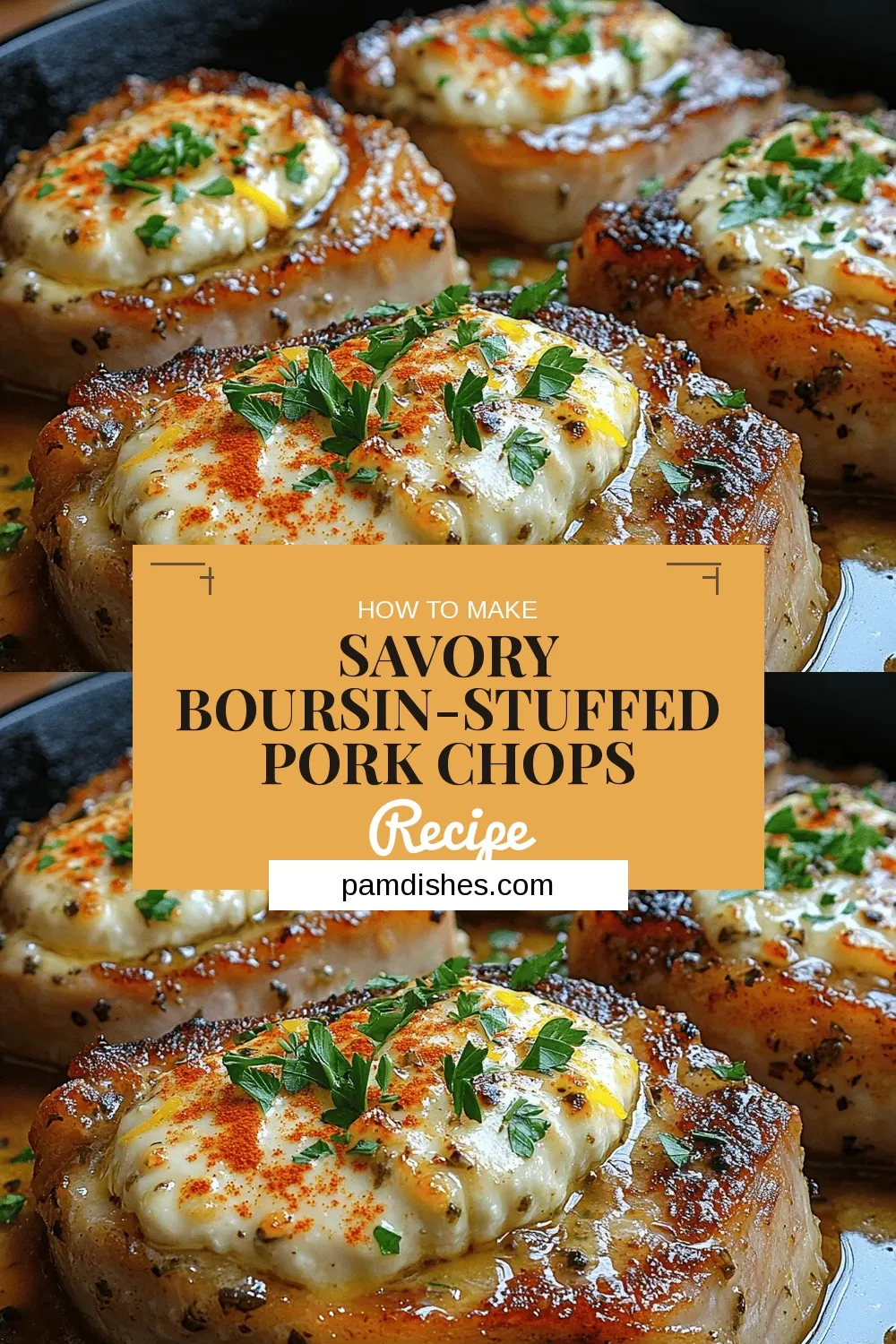 Savory Boursin-Stuffed Pork Chops