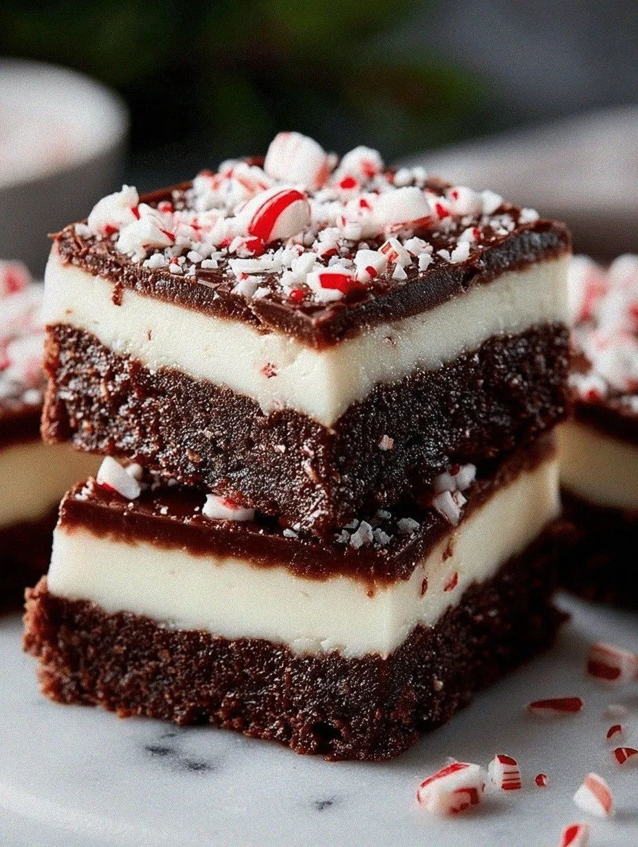 Triple-Layer Peppermint Brownie Bars Recipe You’ll Love!