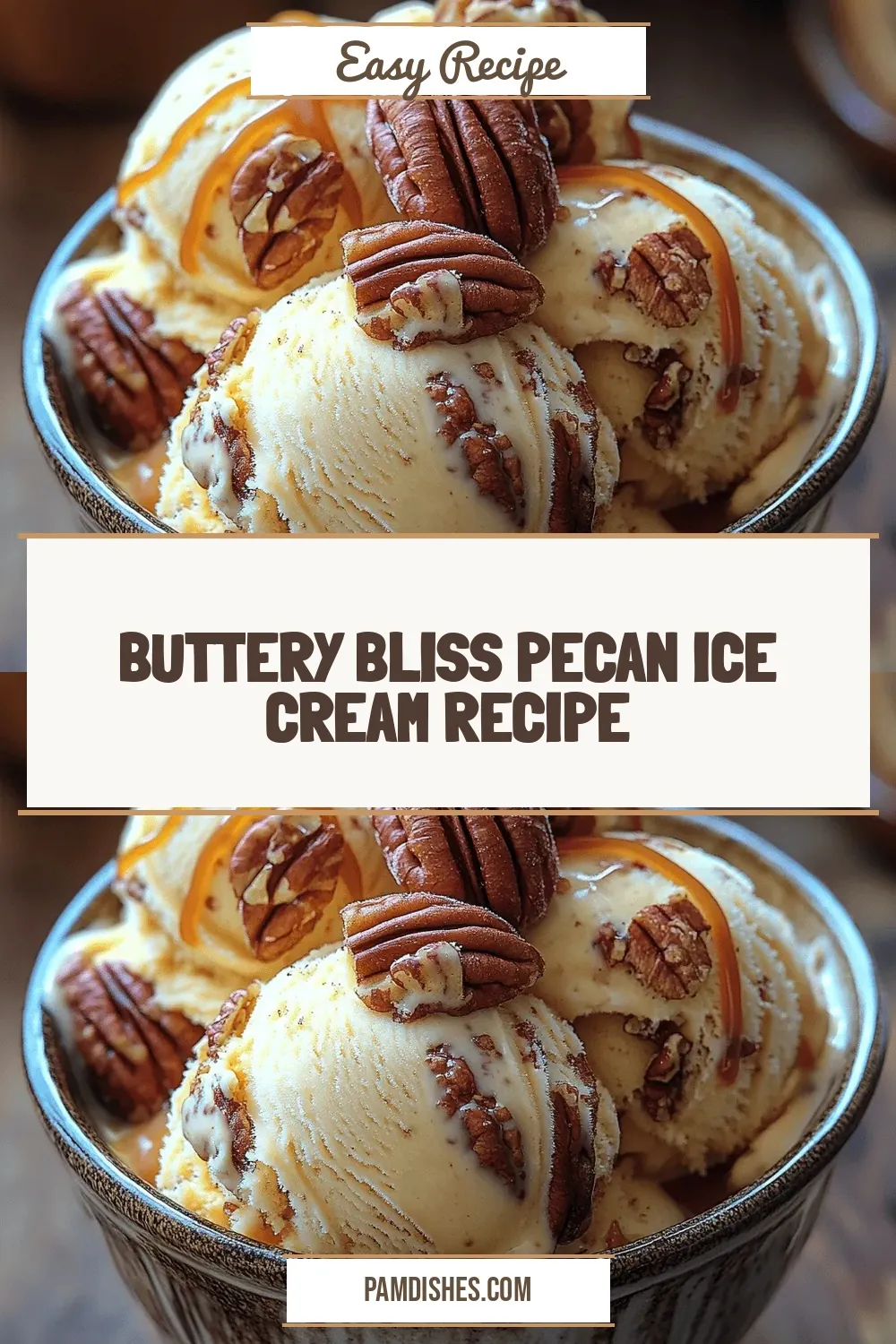 Buttery Bliss Pecan Ice Cream Recipe