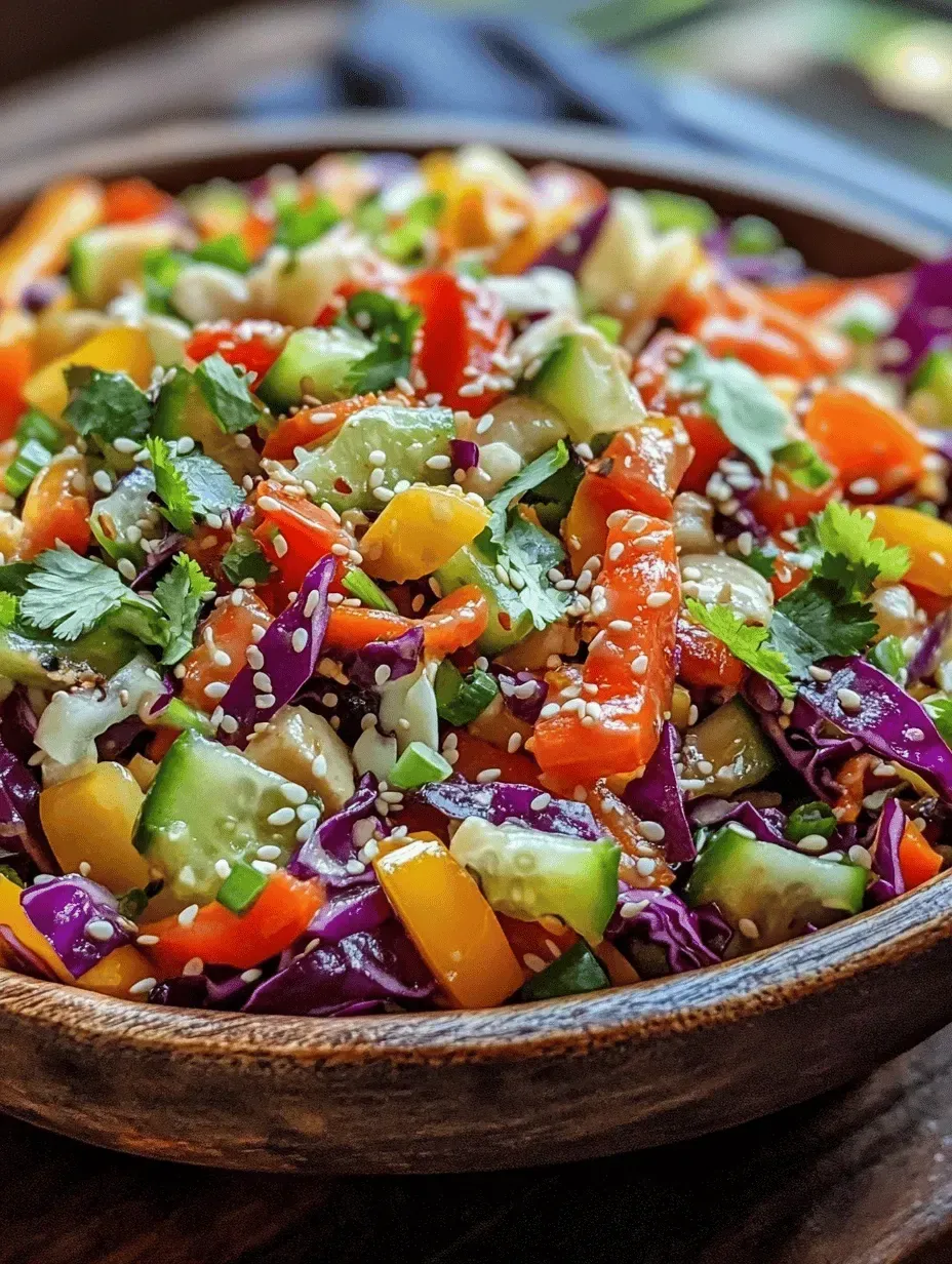 Colorful Crunch Asian Chopped Salad Recipe