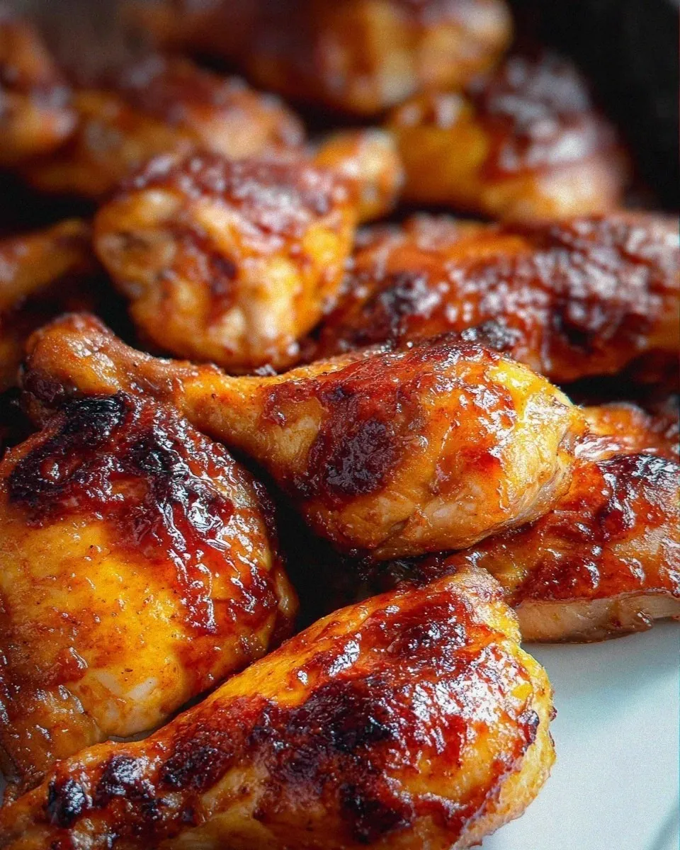 Two Ingredient Crispy Oven Baked BBQ Chicken