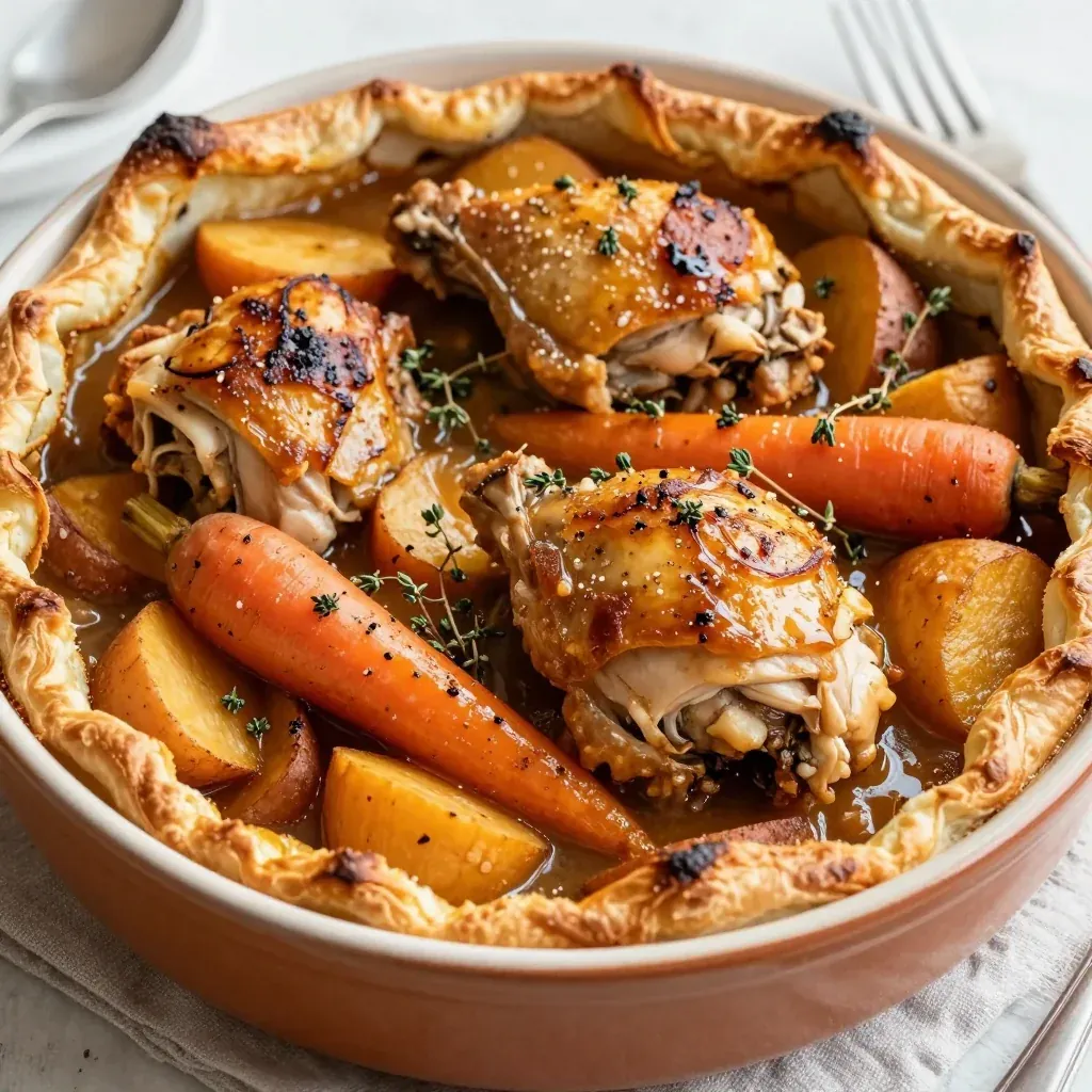 batch cooking chicken and root vegetable casserole for busy nights