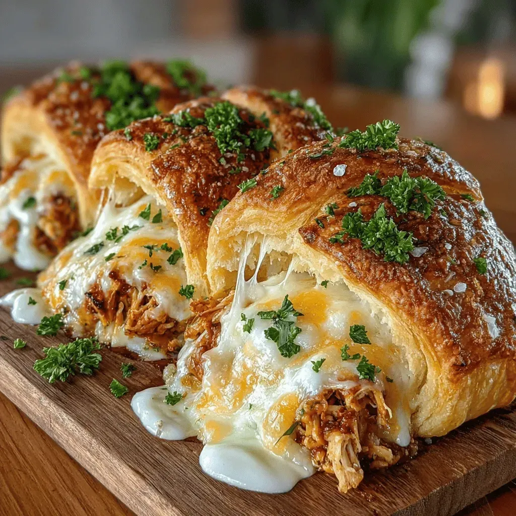 Creamy Garlic Herb Chicken Crescent Rolls