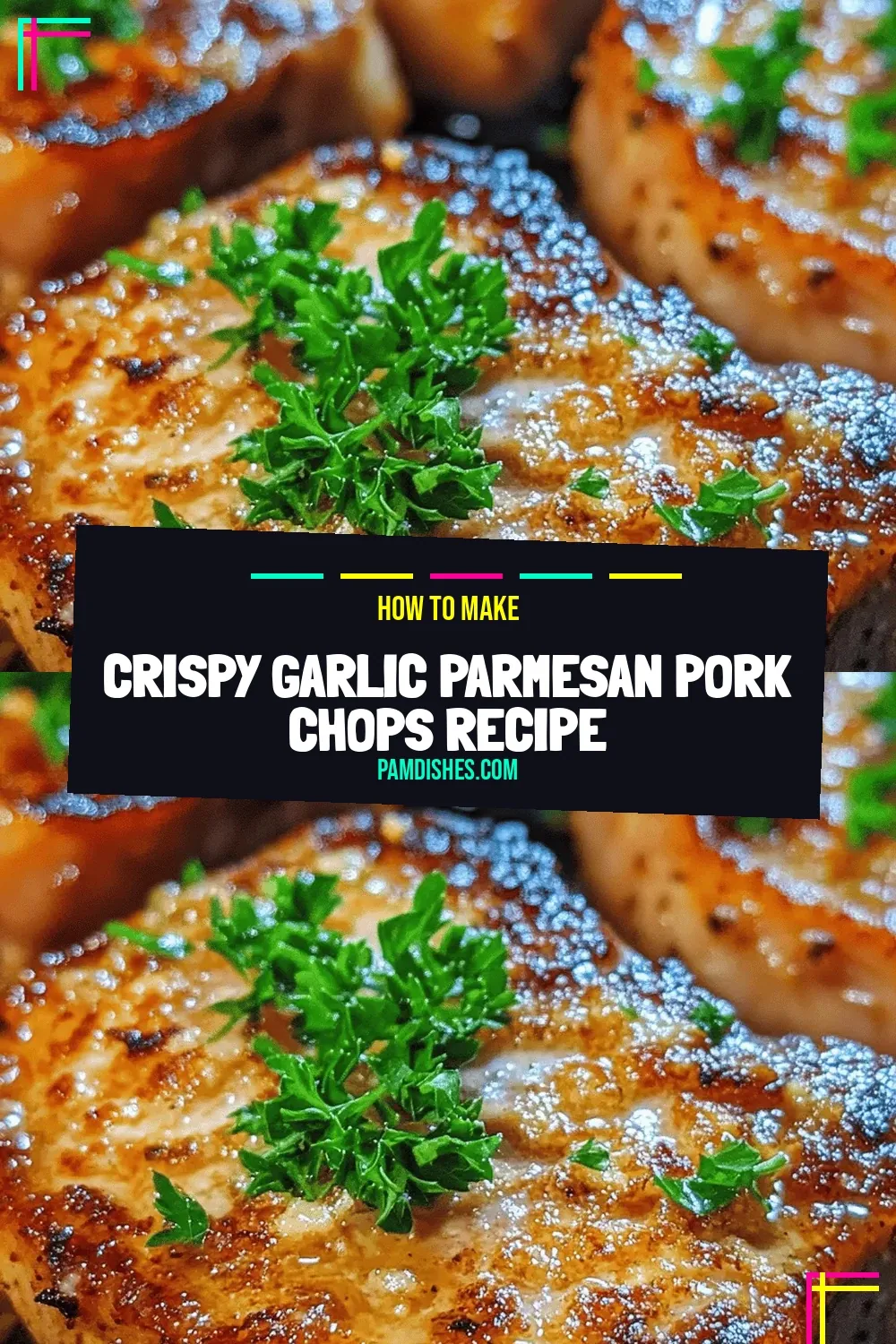 Crispy Garlic Parmesan Pork Chops Recipe