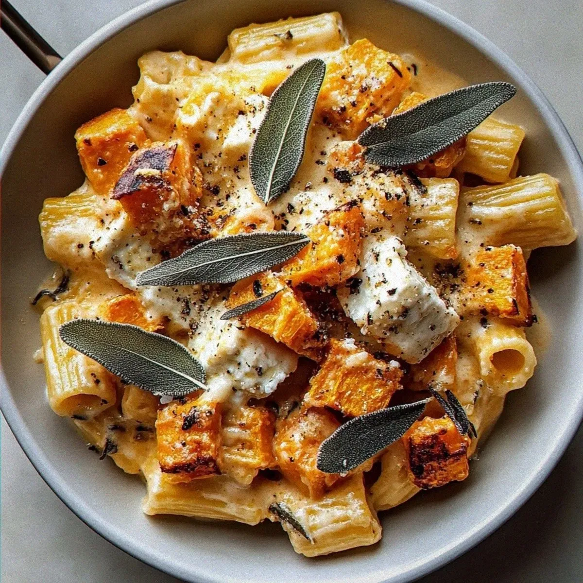 Viral Sweet Potato Goat Cheese Sage: A Cozy Pasta Delight