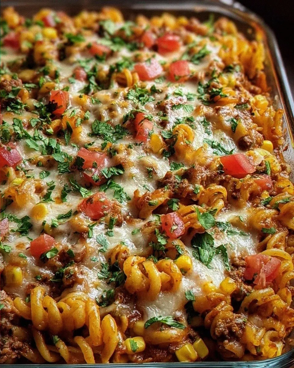 Loaded Taco Pasta Bake