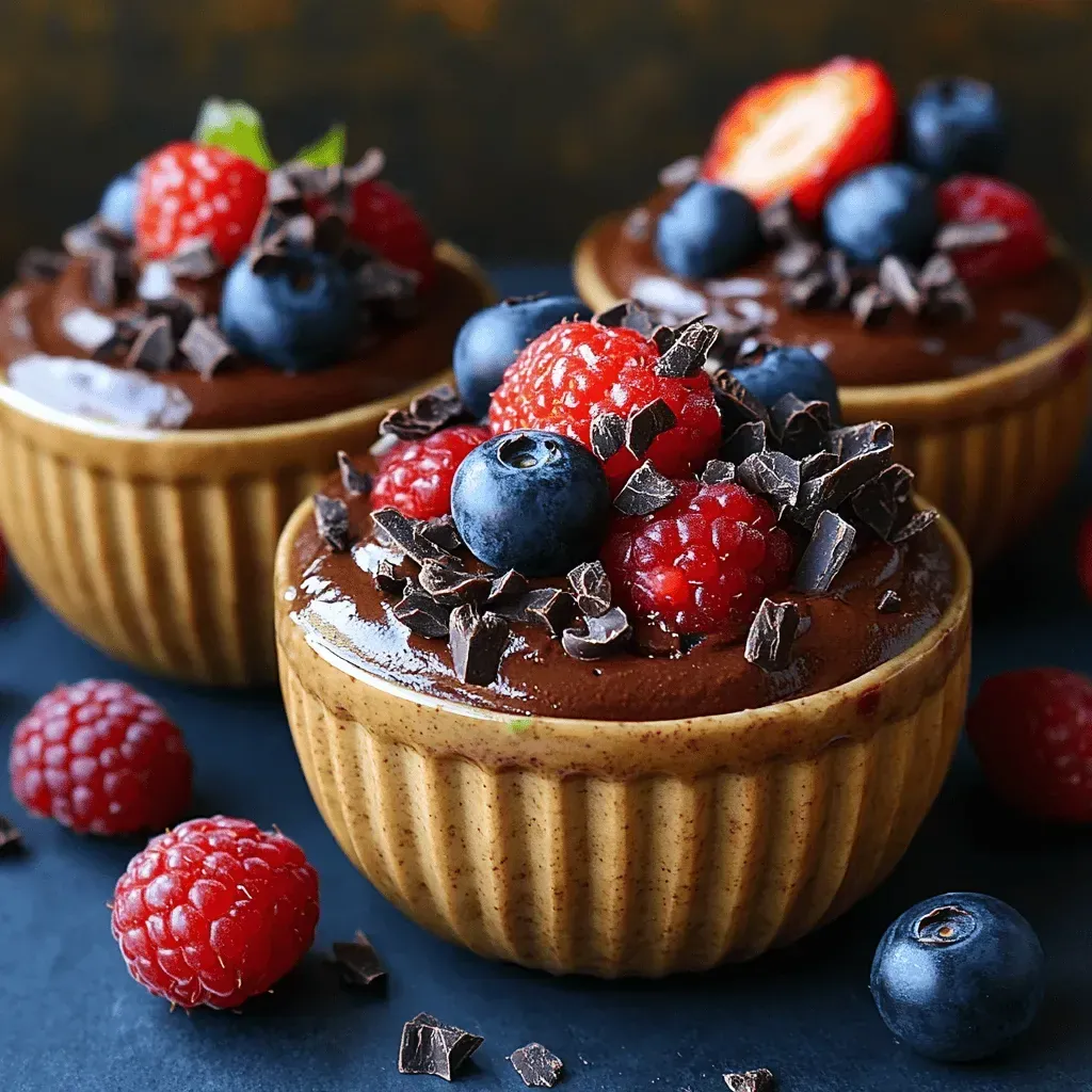 Decadent Chocolate Avocado Mousse Cups: A Healthy Indulgence