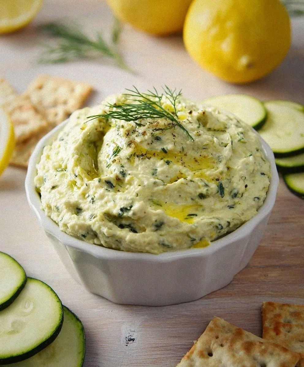 Lemon & Dill Roasted Zucchini Dip: A Fresh, Creamy, Plant-Based Appetizer