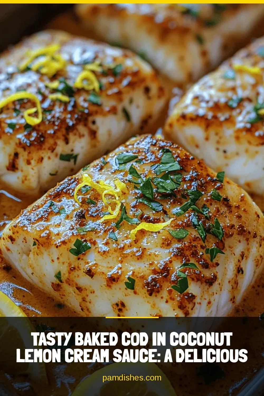 Tasty Baked Cod in Coconut Lemon Cream Sauce: A Delicious and Healthy Delight