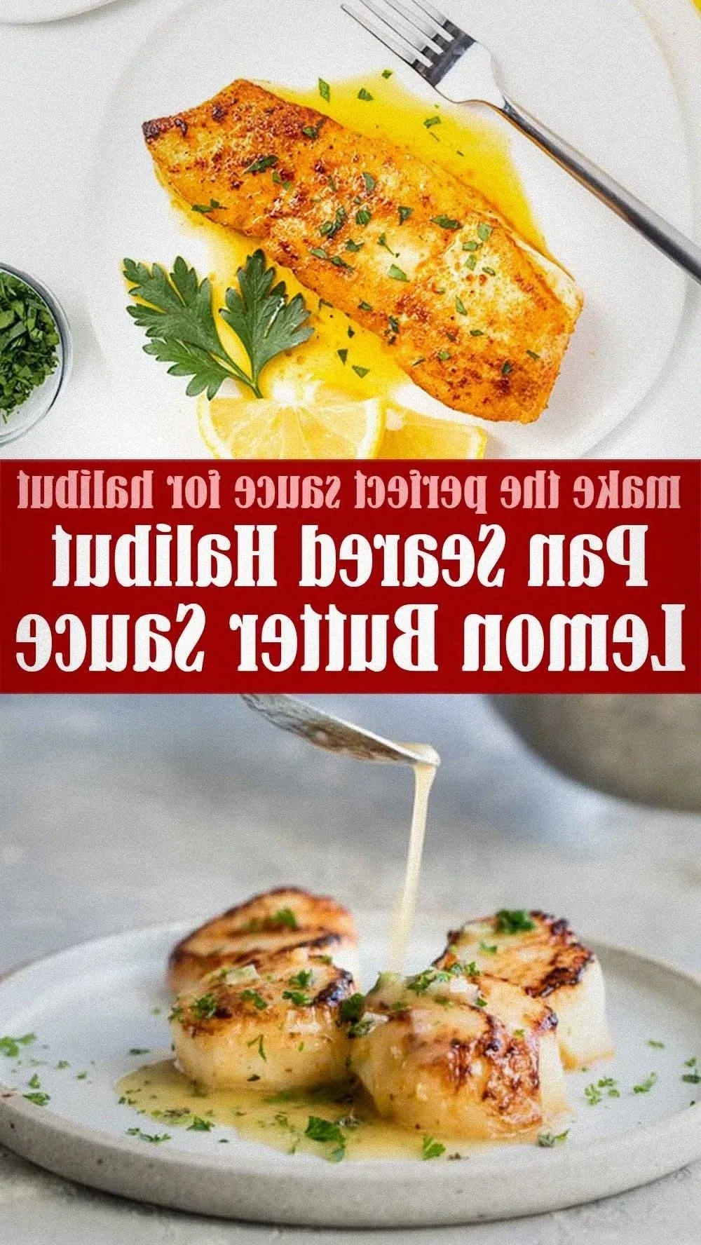 Pan Seared Halibut with Lemon Butter Sauce