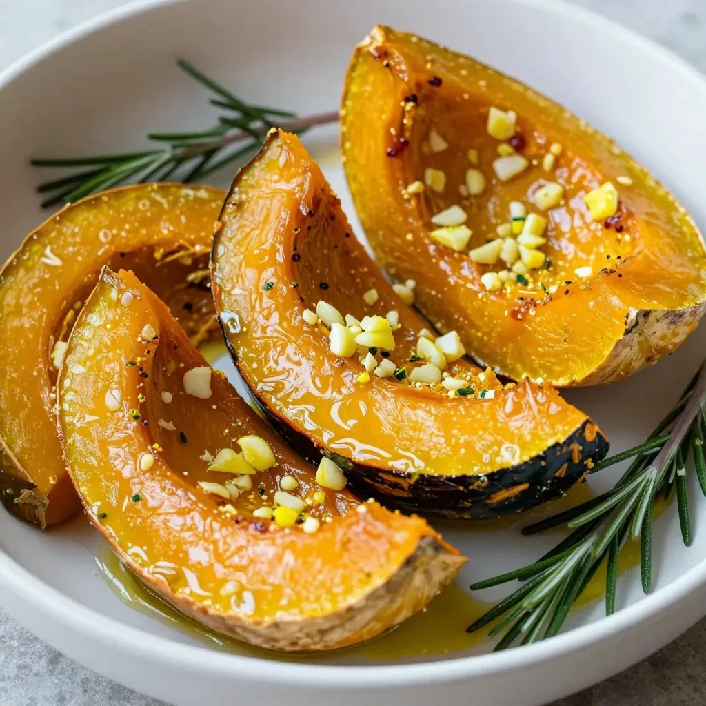 healthy garlic and lemon roasted winter squash for budget friendly meals
