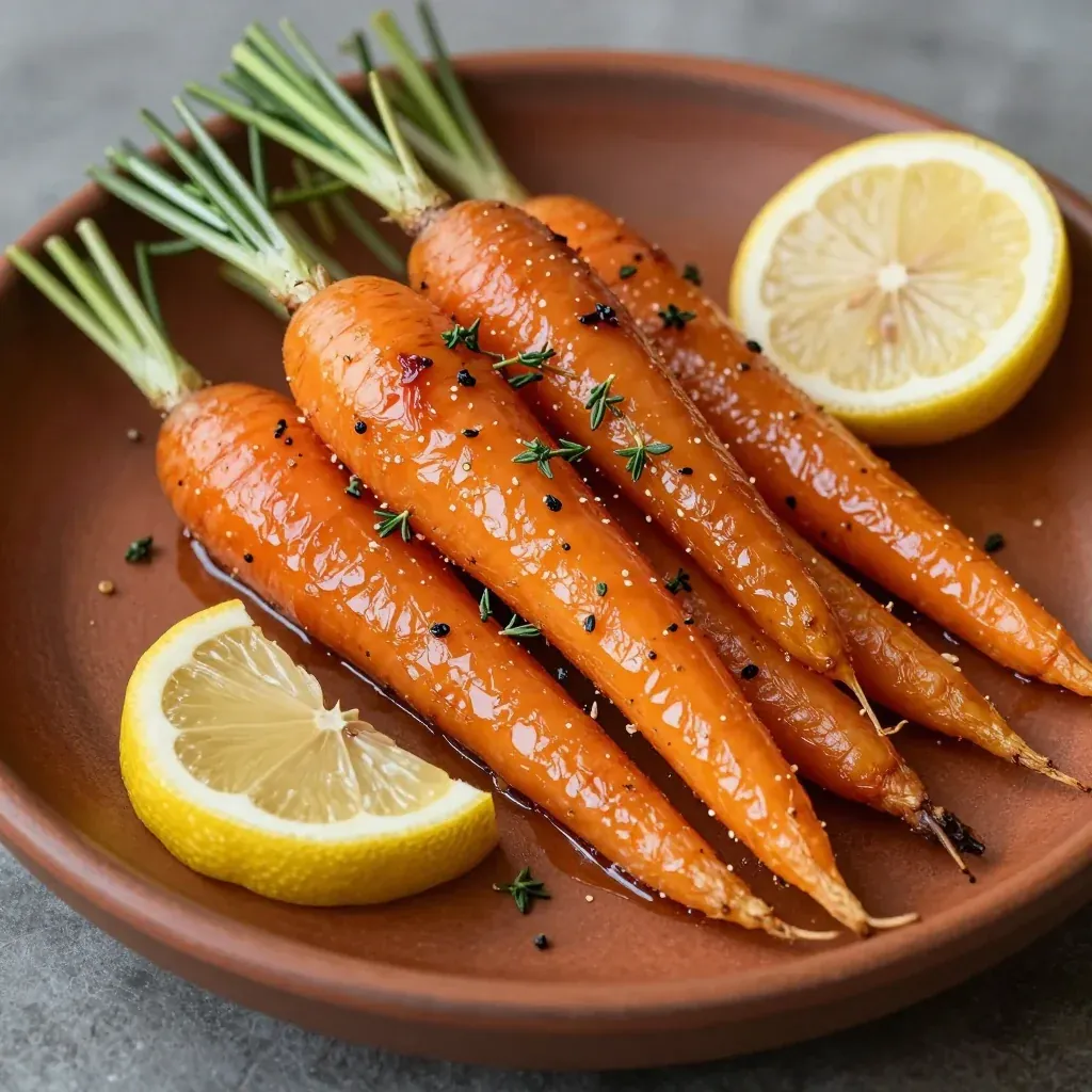 zesty lemon garlic roasted carrots with fresh herbs for winter meals