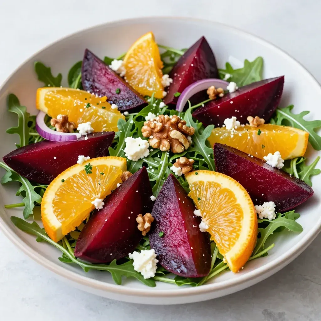 lowcalorie citrus and beet salad with toasted walnuts for detox days