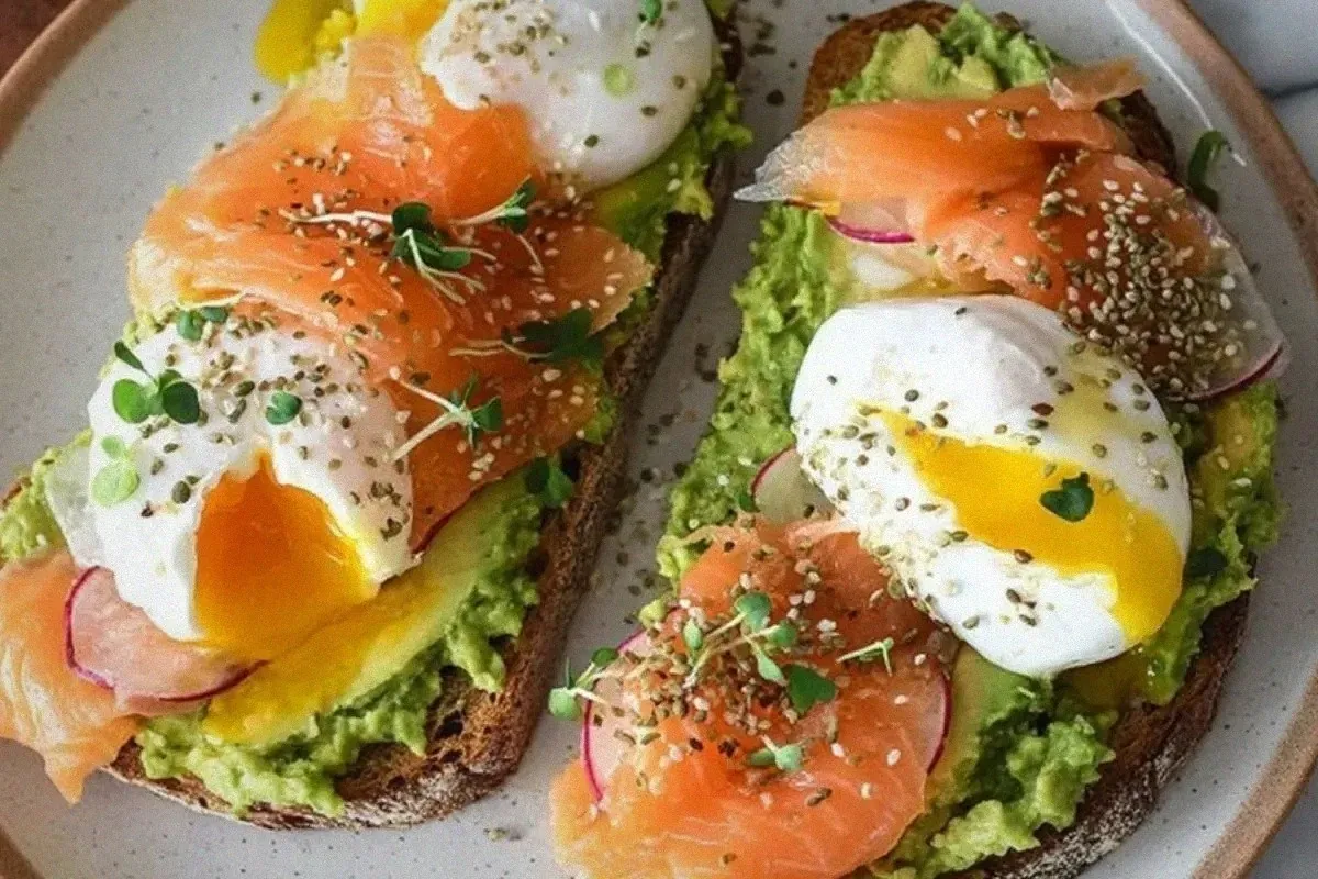 Avocado Toast Variations (Radish, Smoked Salmon, Poached Egg)