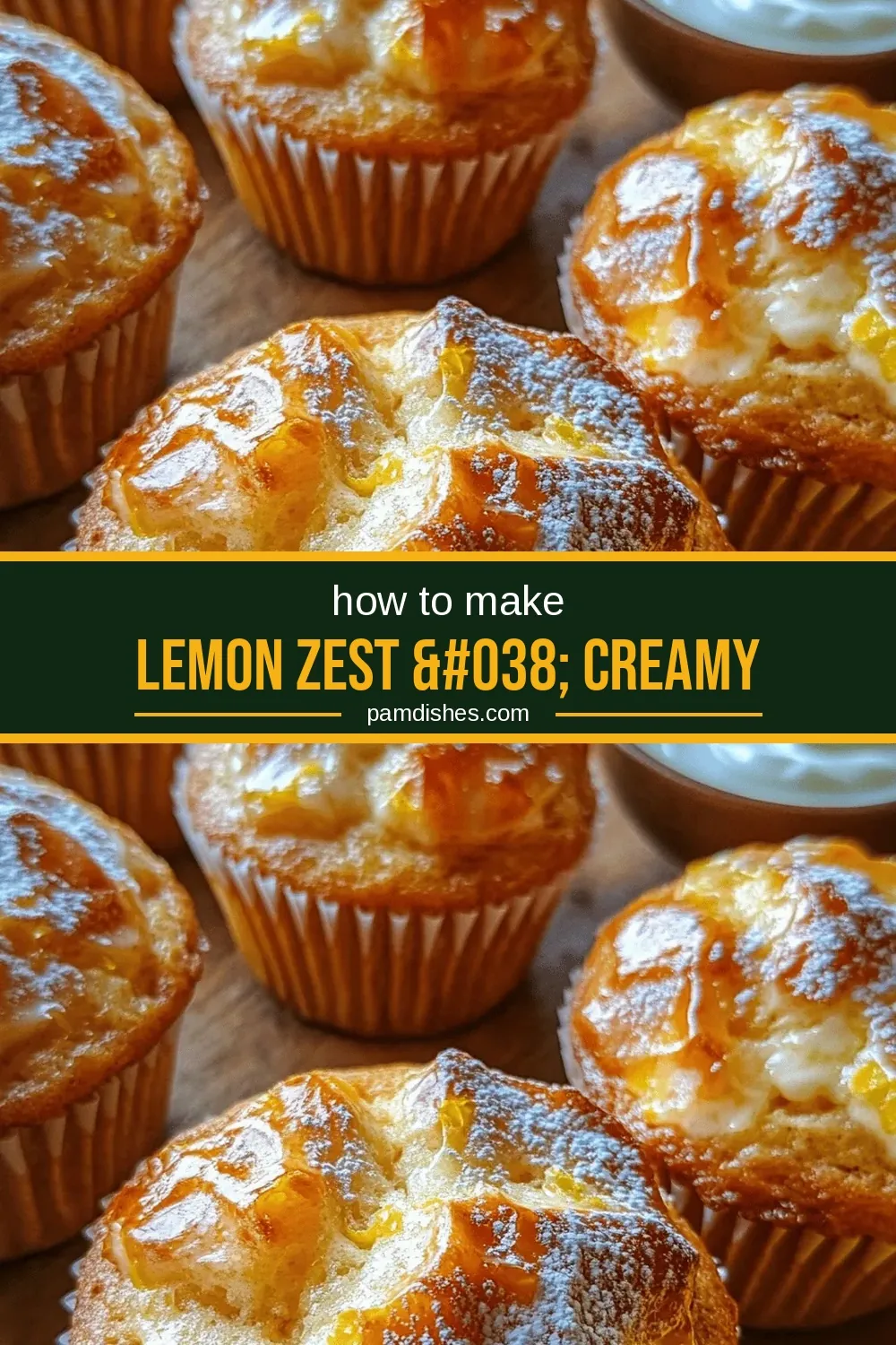 Lemon Zest & Creamy Delight Muffins: Discovering the Joy of Flavorful Baking