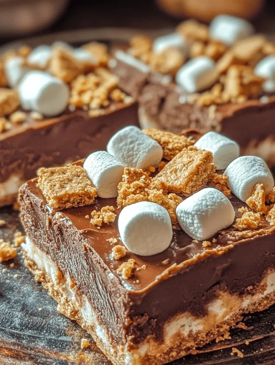 S’mores Fudge Bars: A Decadent No-Bake Delight