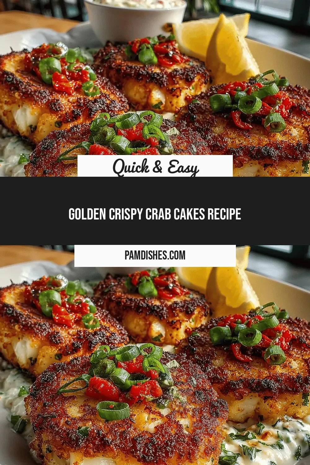 Golden Crispy Crab Cakes Recipe