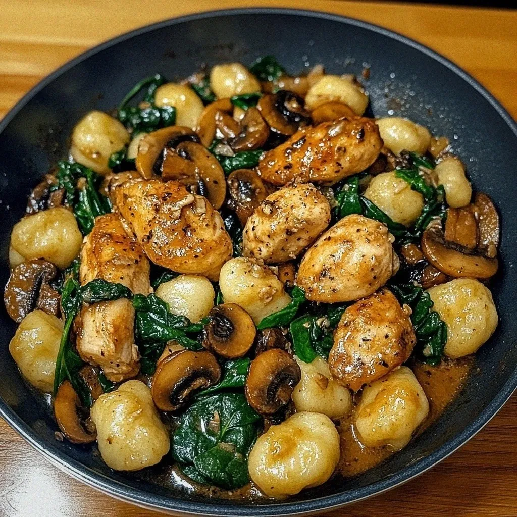 Savor the Creamy Garlic Chicken Gnocchi Skillet in 30 Minutes!