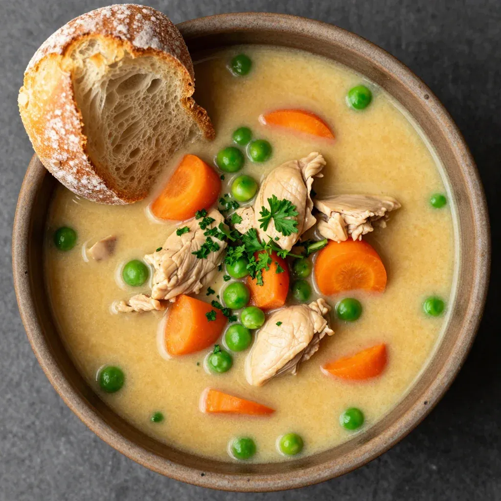 Winter Creamy Chicken and Vegetable Soup