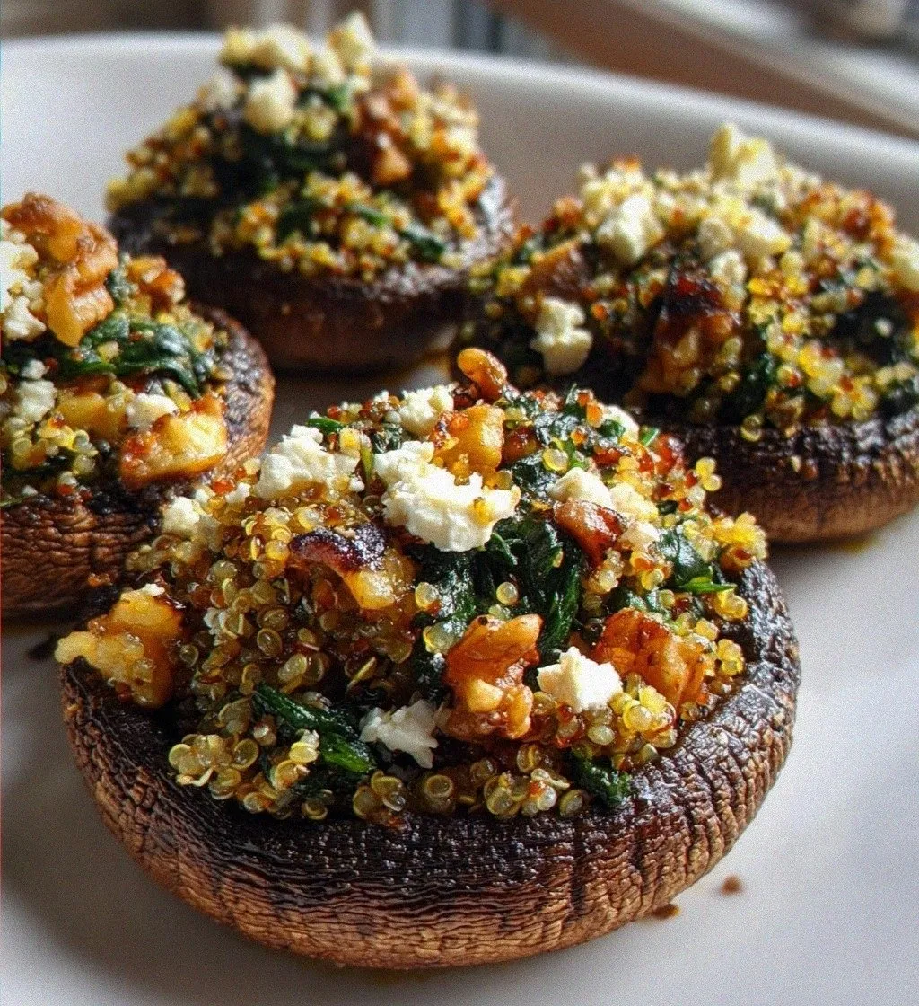 Autumn Harvest Stuffed Portobello Mushrooms