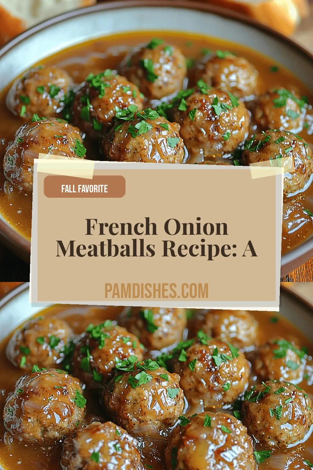 French Onion Meatballs Recipe: A Delicious Comfort Food