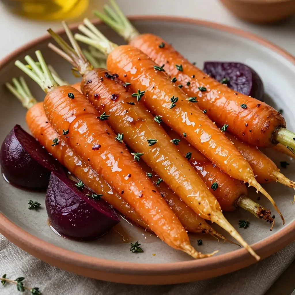 maple glazed root vegetables with fresh thyme for cozy family suppers