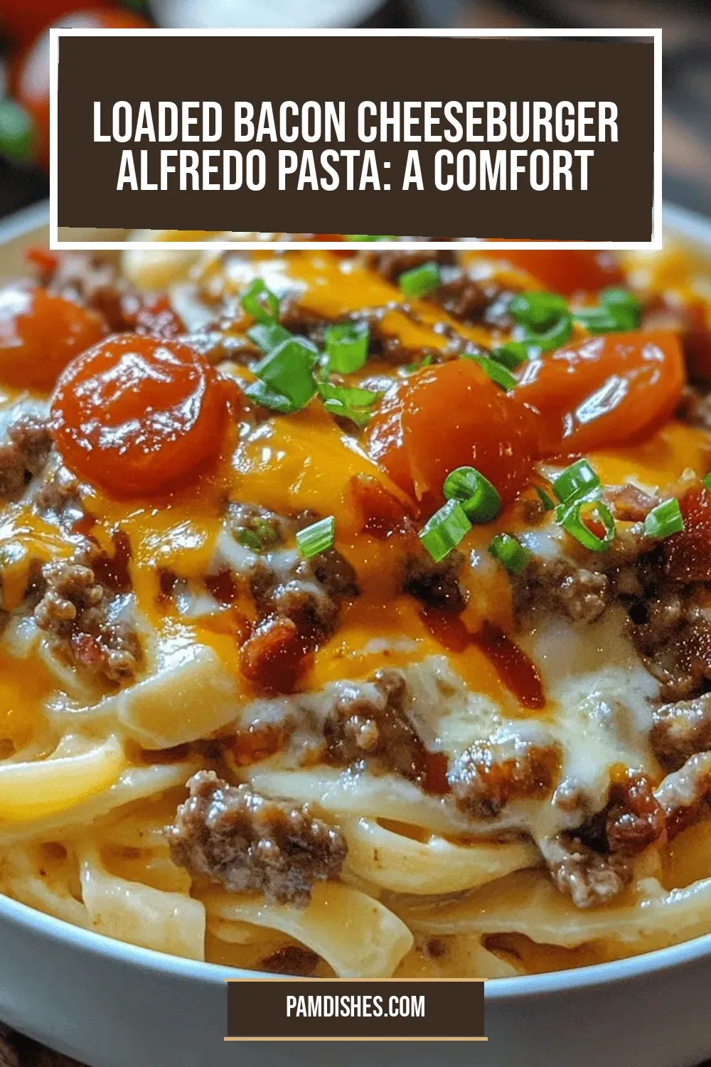 Loaded Bacon Cheeseburger Alfredo Pasta: A Comfort Food Fusion