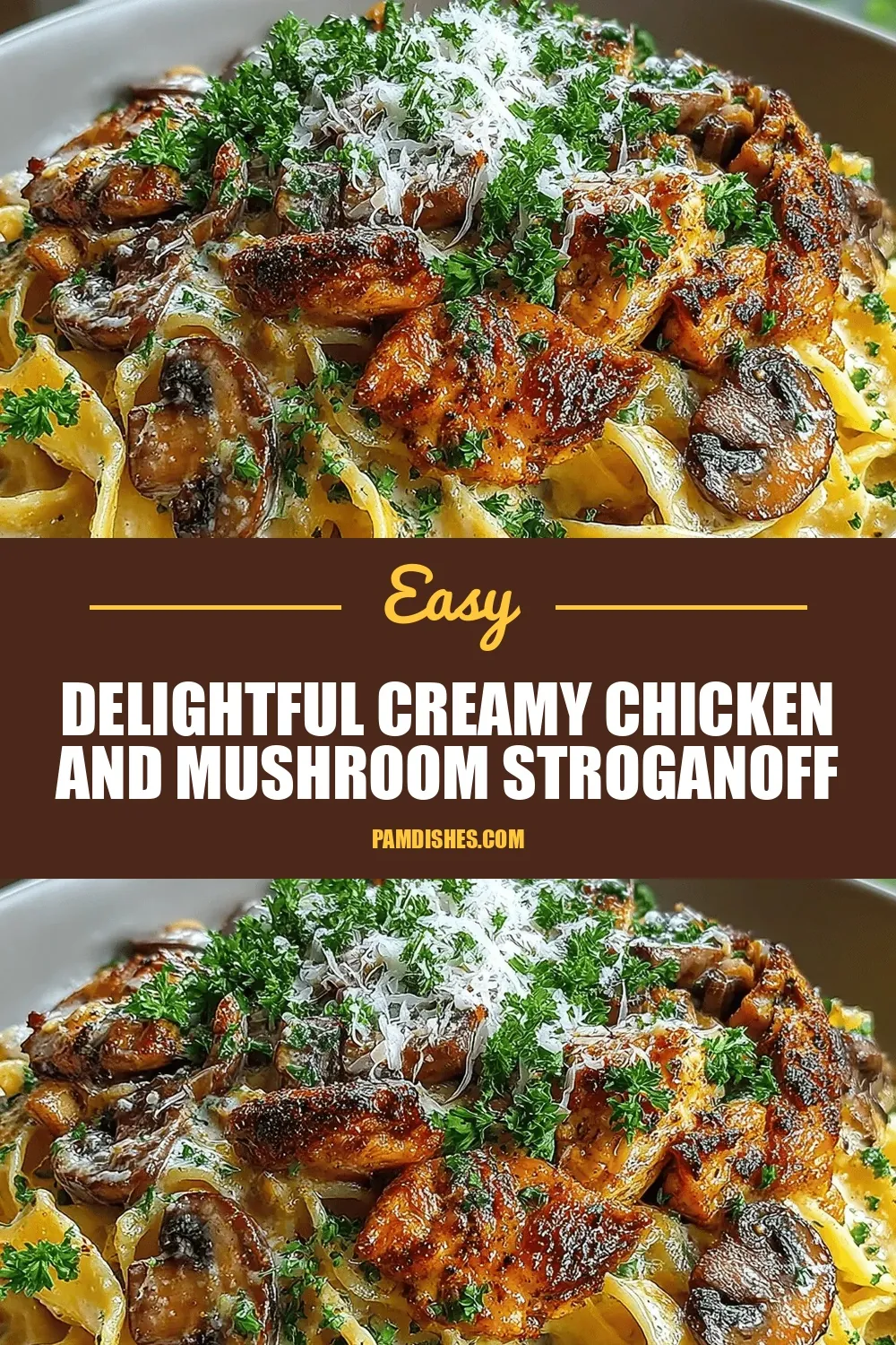 Delightful Creamy Chicken and Mushroom Stroganoff