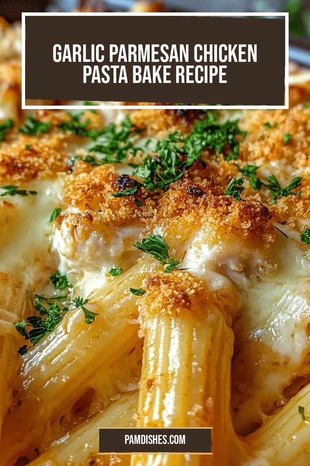 Garlic Parmesan Chicken Pasta Bake Recipe