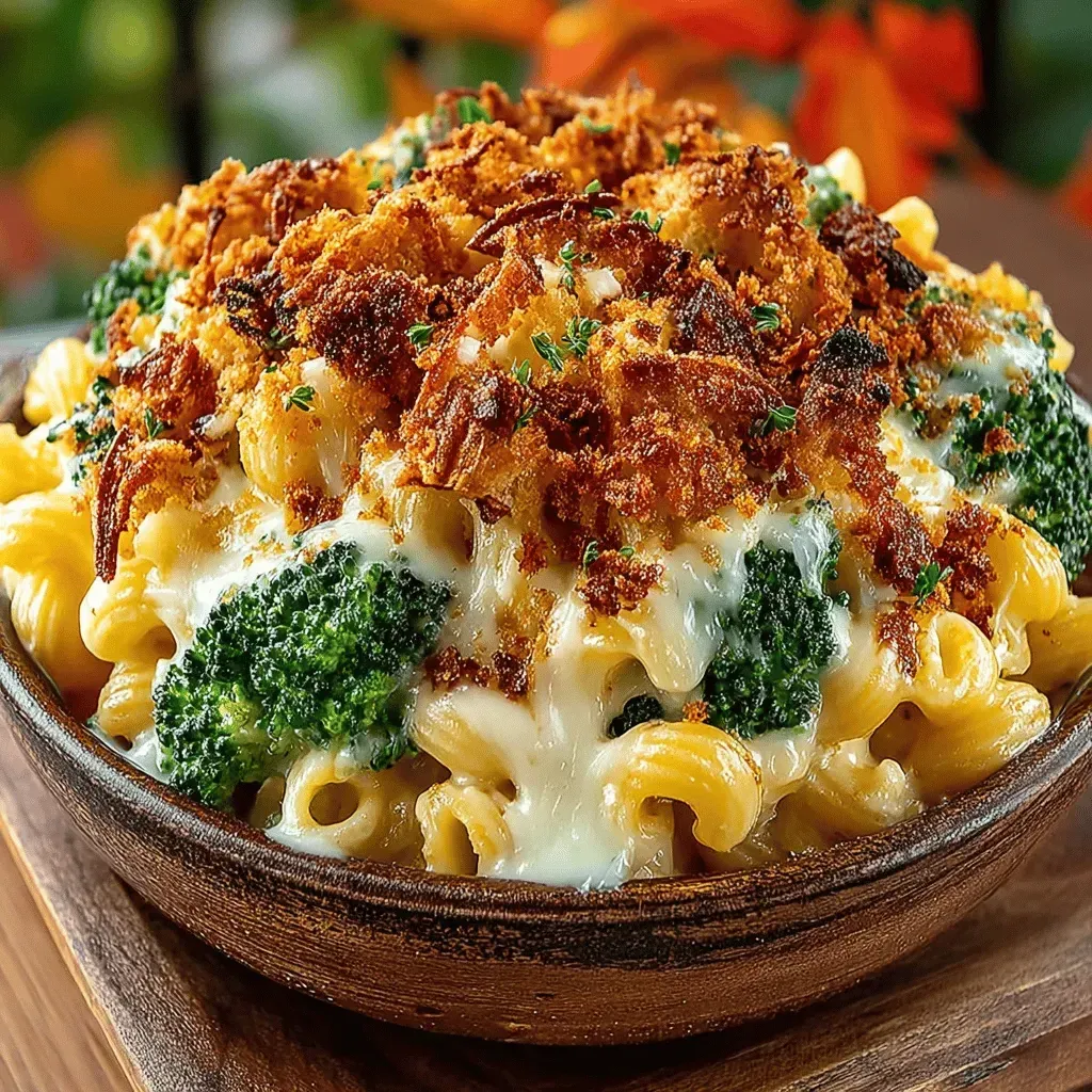 Autumn Comfort: Broccoli Cheddar Crockpot Mac and Cheese