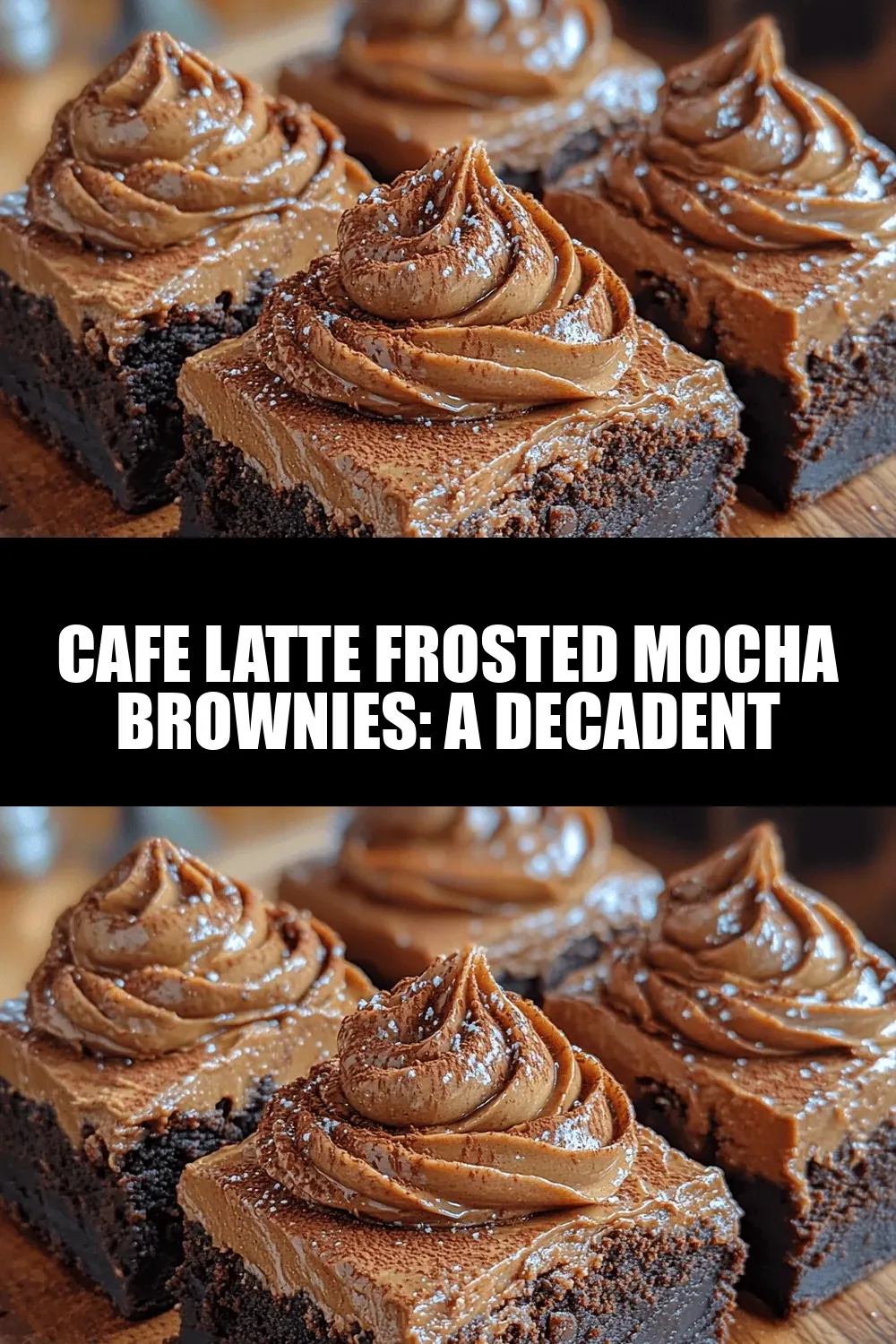 Cafe Latte Frosted Mocha Brownies: A Decadent Delight