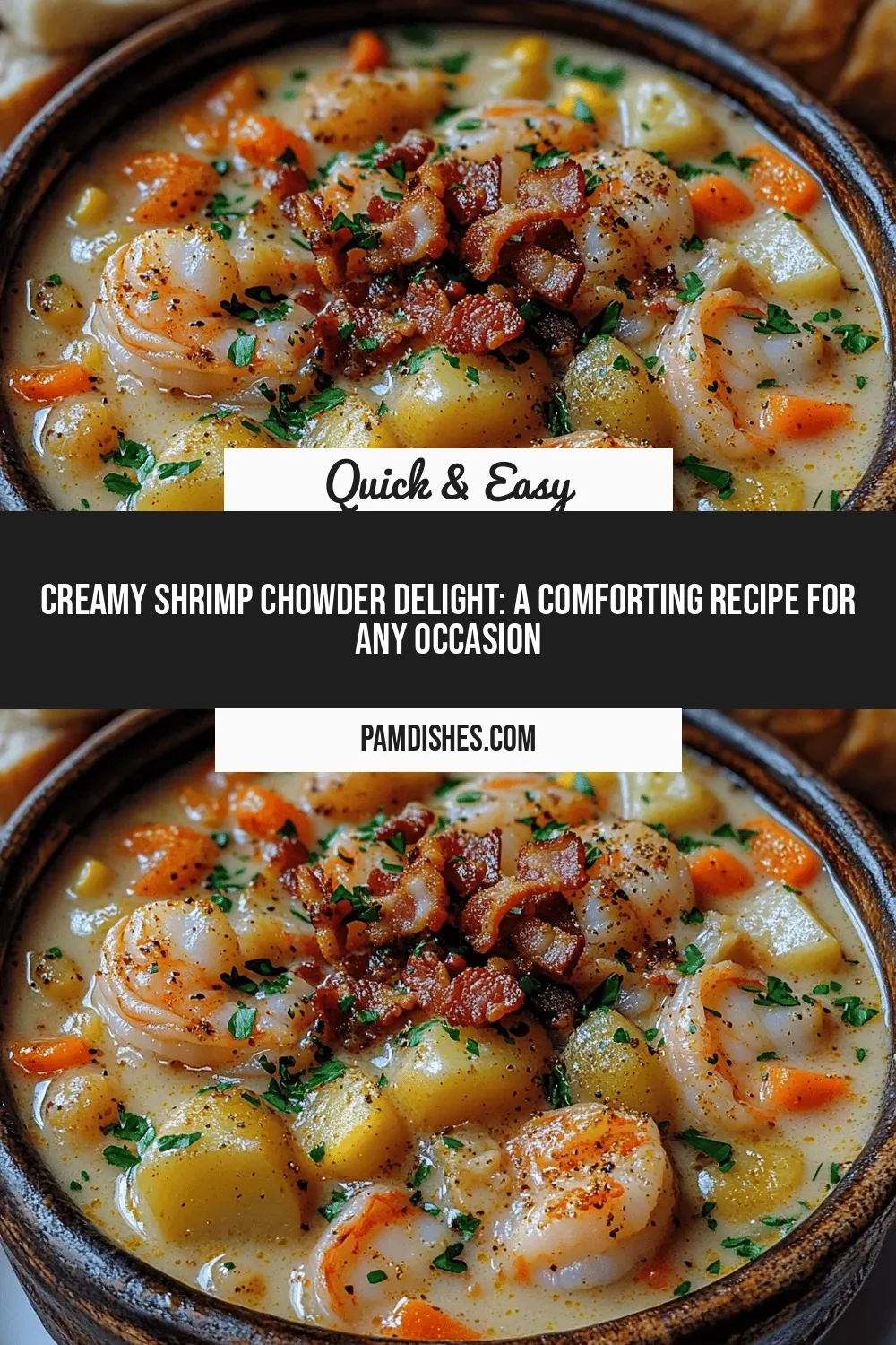 Creamy Shrimp Chowder Delight: A Comforting Recipe for Any Occasion