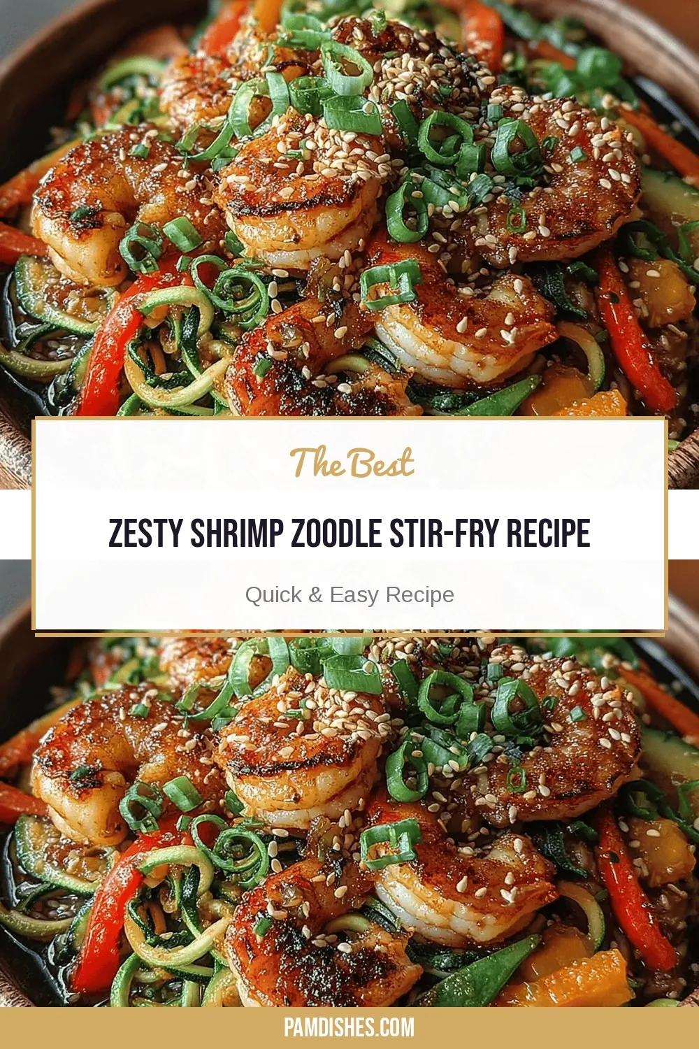 Zesty Shrimp Zoodle Stir-Fry Recipe
