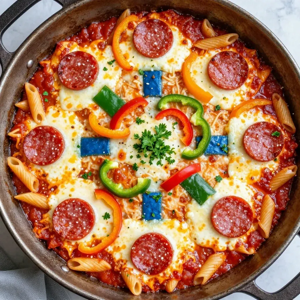 Kid Friendly One Pot Pizza Casserole for Game Day