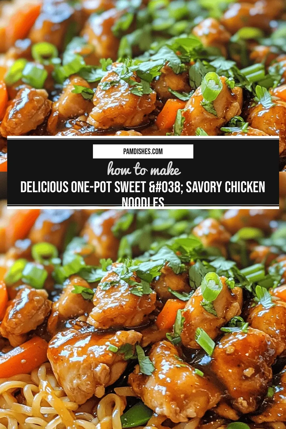 Delicious One-Pot Sweet & Savory Chicken Noodles