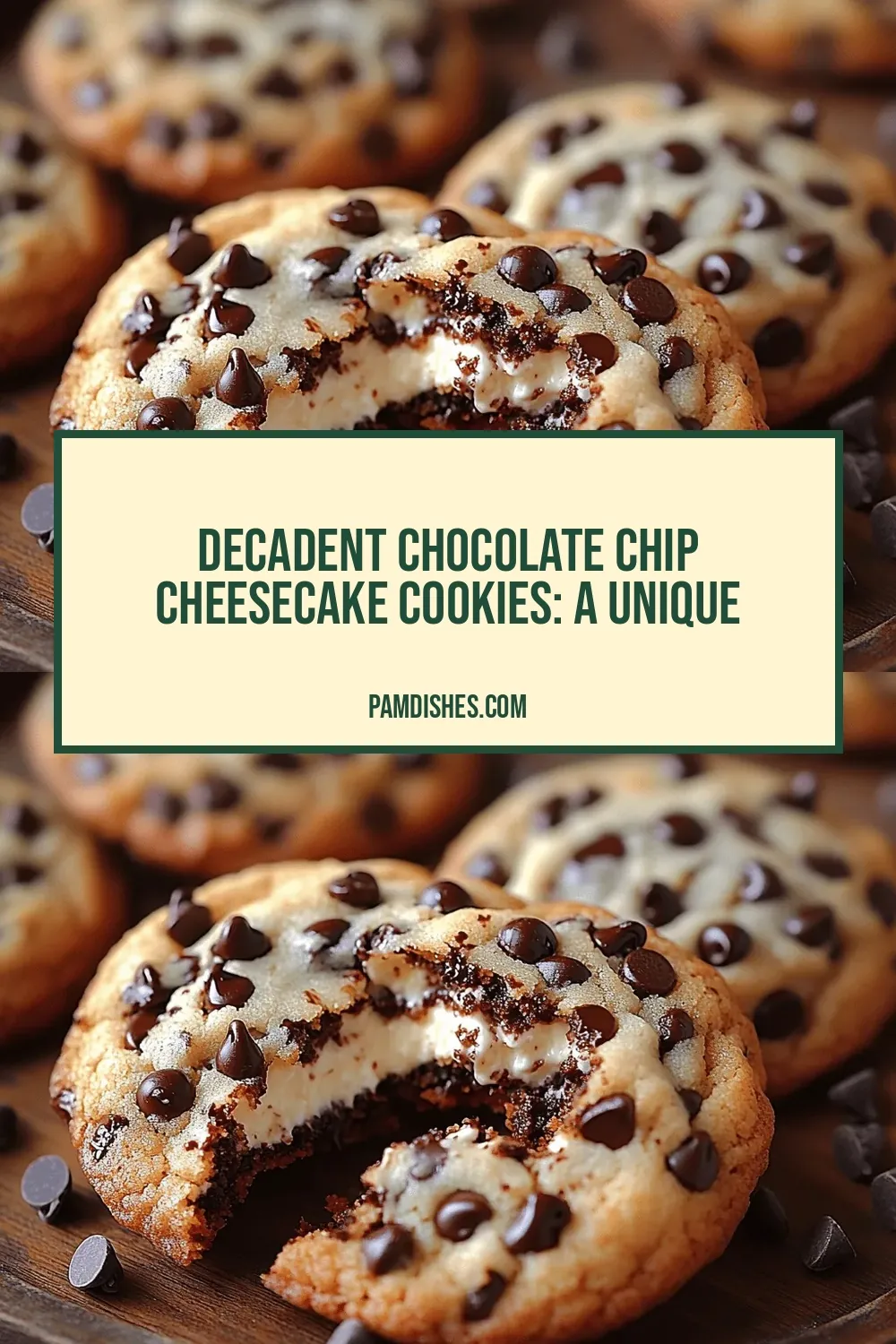 Decadent Chocolate Chip Cheesecake Cookies: A Unique Dessert Delight