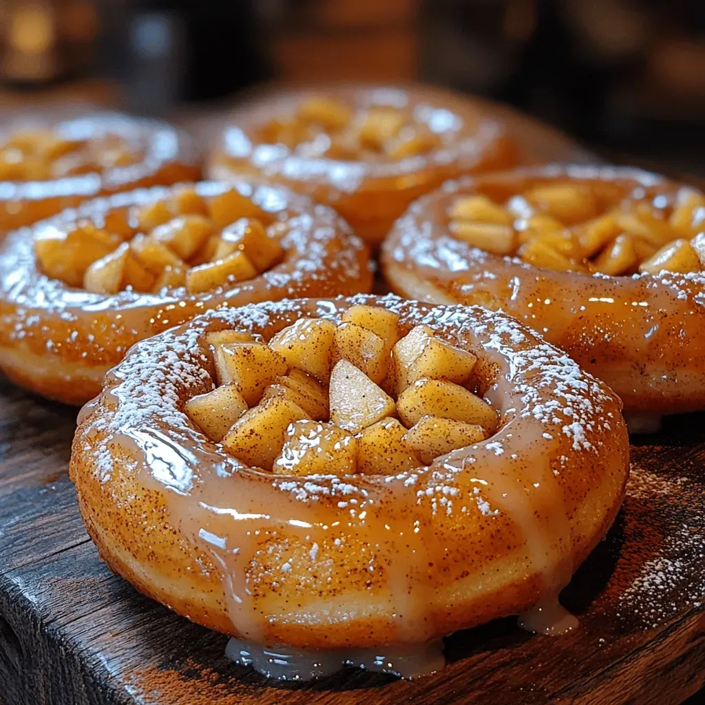 Crispy Cinnamon Apple Fritter Donuts