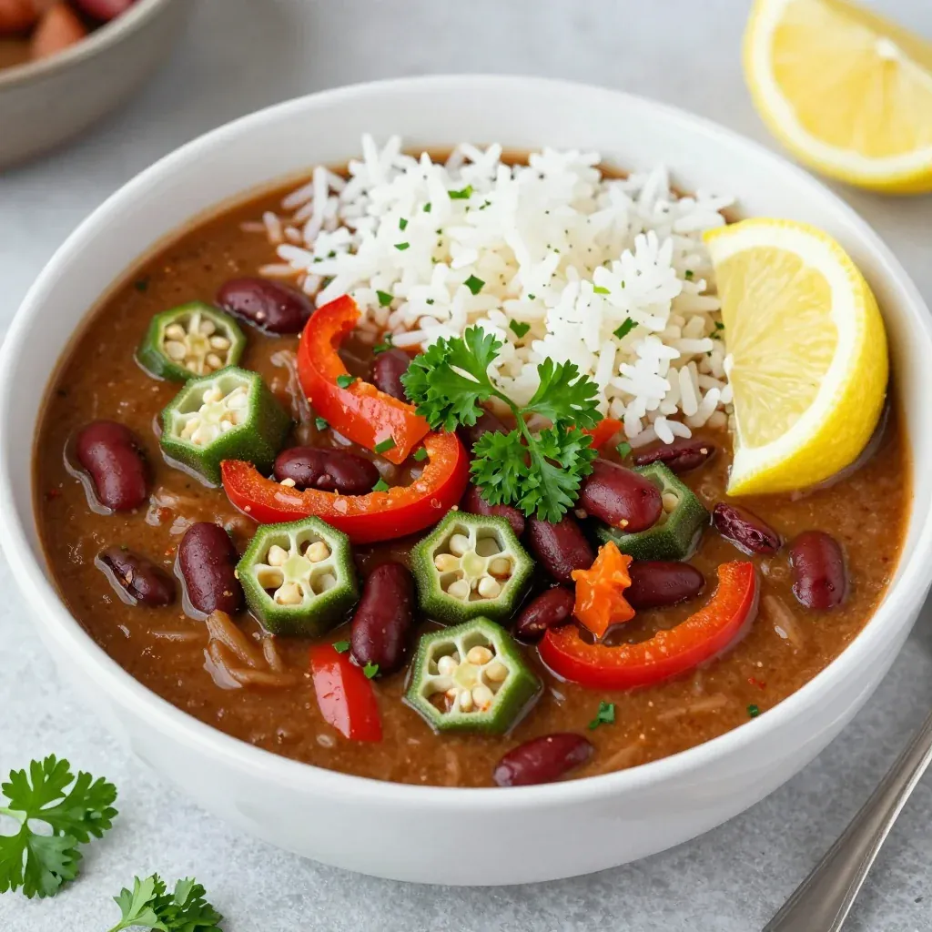Spicy Vegan Gumbo with Okra for a Flavorful MLK Day Celebration