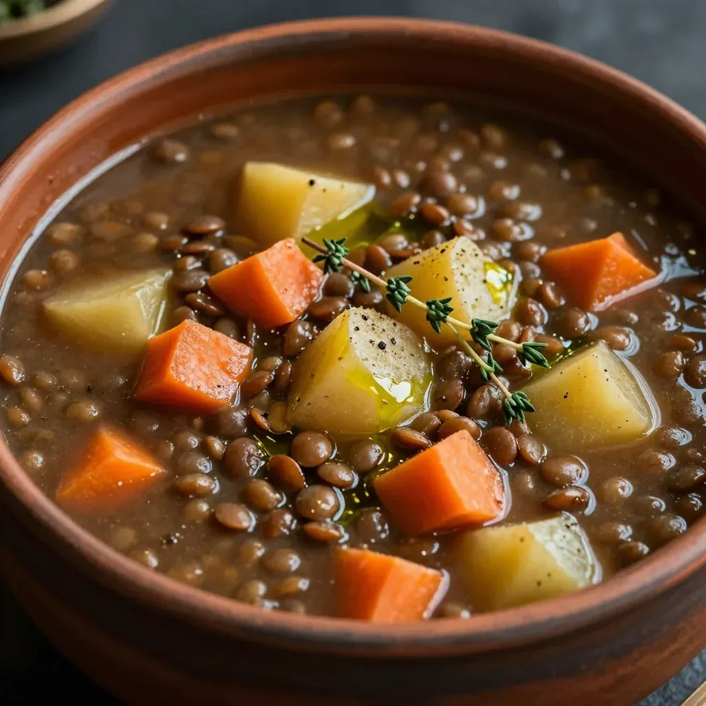 hearty onepot lentil and root vegetable soup for cold evenings