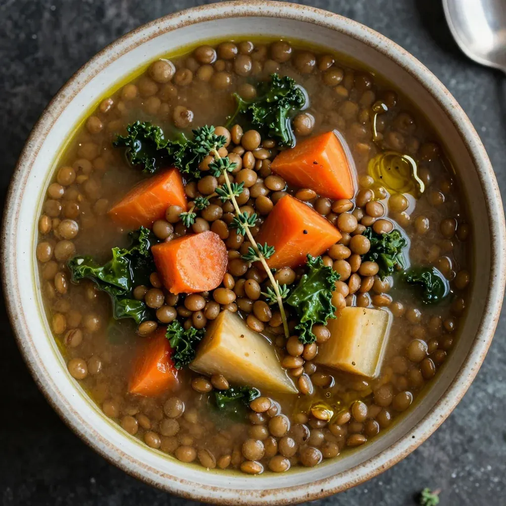 hearty onepot lentil and root vegetable soup for cold evenings