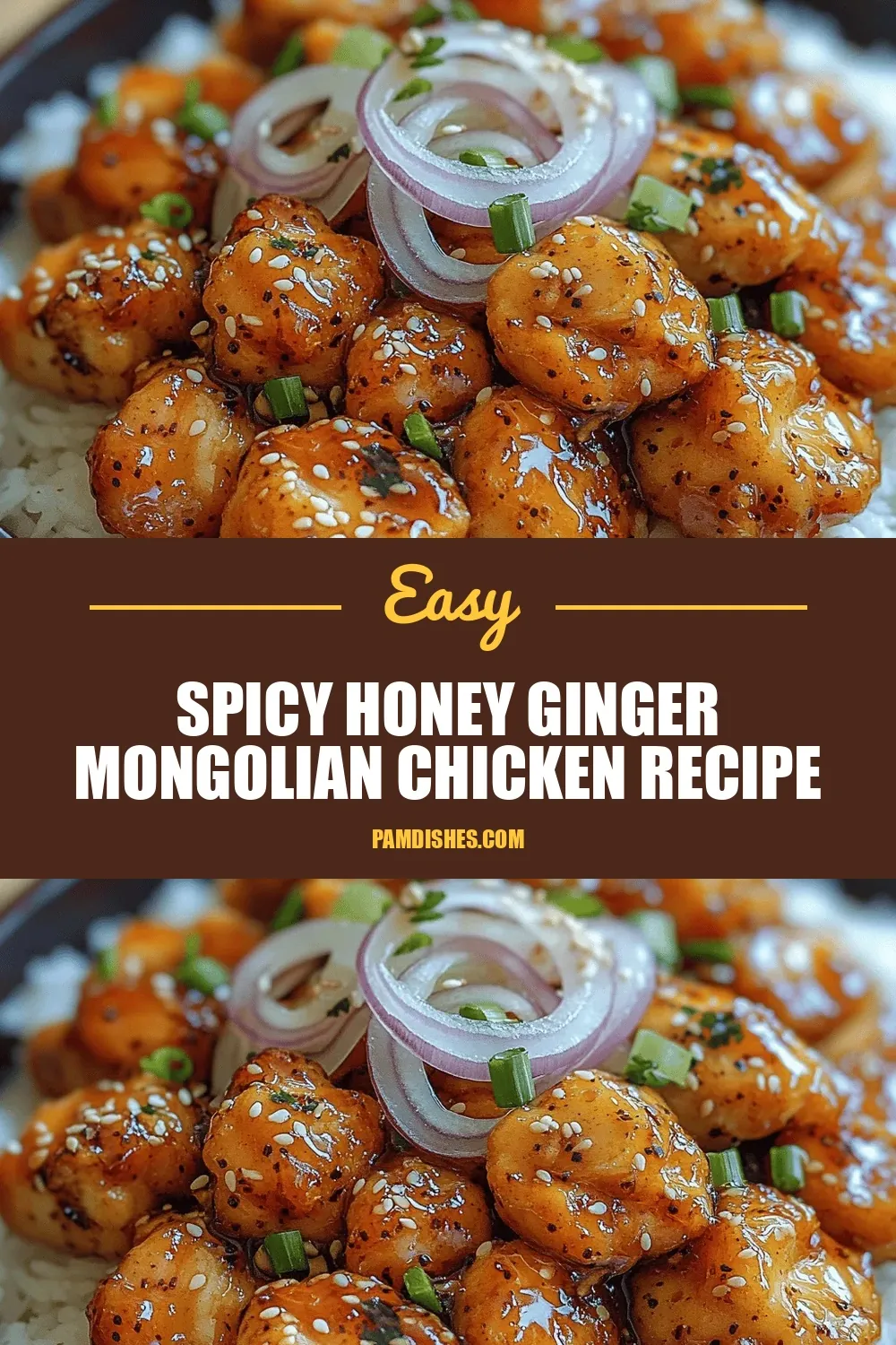 Spicy Honey Ginger Mongolian Chicken Recipe